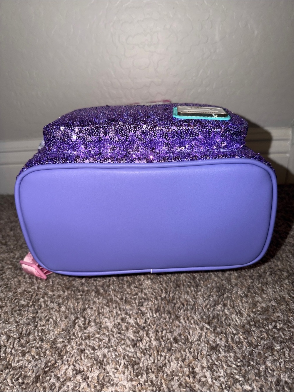 NWT Loungefly Disney Daisy Duck 85th Anniversary Sequin Cosplay Mini Backpack - Picture 11 of 12